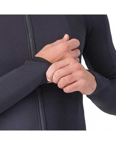 Castelli Puro 4 Maglia Maniche Lunghe Full Zip Uomo, Grigio Scuro