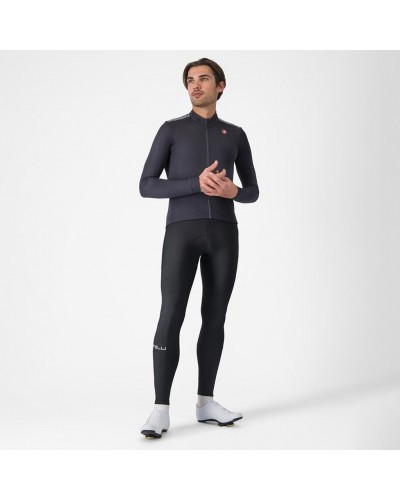Castelli Puro 4 Men's Long Sleeve Cycling Jersey Full Zip, Dark Gray