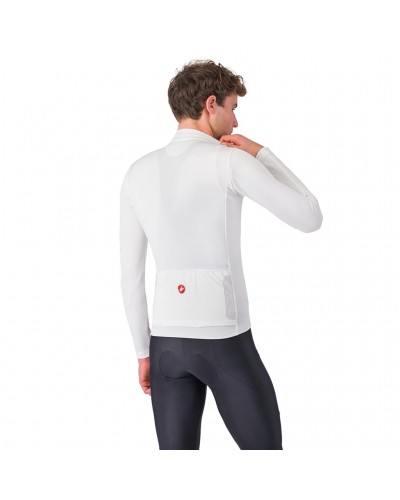 Castelli Puro 4 Men's Long Sleeve Cycling Jersey Full Zip, Ivory