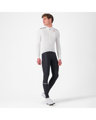 Castelli Puro 4 Men's Long Sleeve Cycling Jersey Full Zip, Ivory