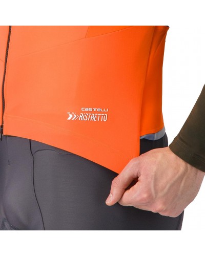 Castelli Perfetto Air Rosso Corsa Gilet Uomo, Brilliant Orange