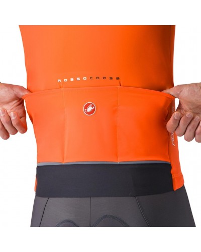 Castelli Perfetto Air Rosso Corsa Gilet Uomo, Brilliant Orange