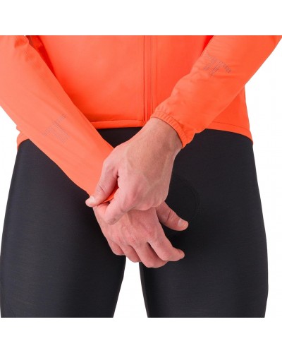 Castelli Emergency 3 Rain Giacca Comprimibile Antipioggia/Antivento Uomo, Brilliant Orange