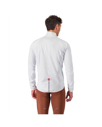 Castelli Emergency 3 Rain Waterproof/Windproof Men's Packable Cycling Jacket, White