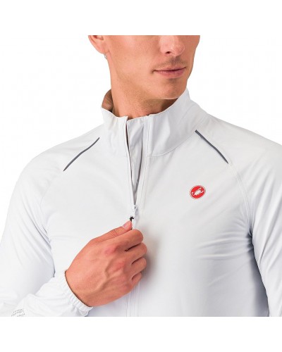 Castelli Emergency 3 Rain Waterproof/Windproof Men's Packable Cycling Jacket, White