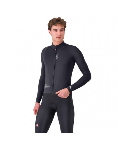 Castelli DO.DI.CI. Rosso Corsa Men's Windproof Cycling Jacket, Light Black
