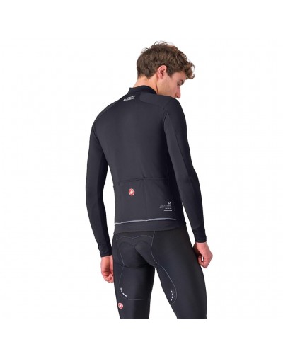 Castelli DO.DI.CI. Rosso Corsa Giacca Antivento Uomo, Light Black