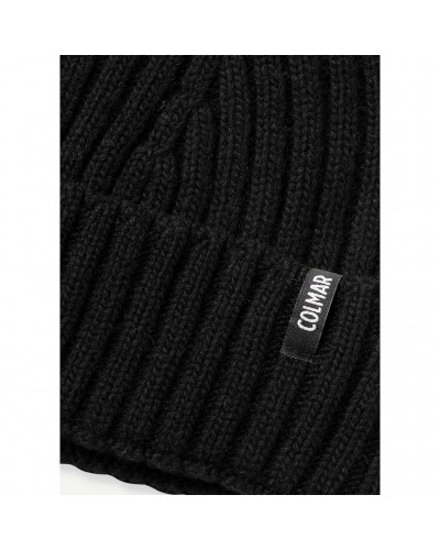 Colmar Unisex Rib-Kinit Hat, Black (One Size Fits All)