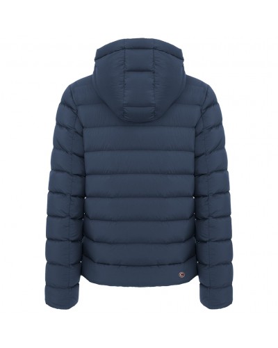 Colmar Men's Down Jacket with Detachable Hood, Modern Blue/Admiral