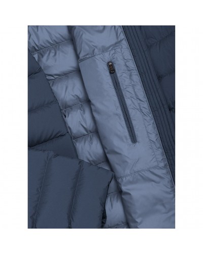 Colmar Men's Down Jacket with Detachable Hood, Modern Blue/Admiral