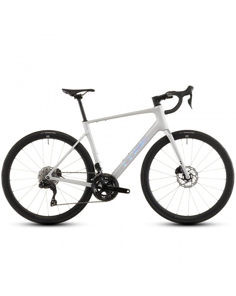 Cube Attain C:62 SLX Shimano 105 Di2 12sp, Sleekgrey/Prism (2026)