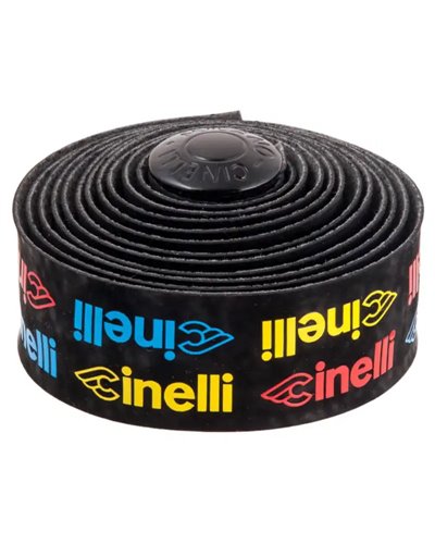 Cinelli Velvet Logo Handlebar Tape, Multicolor
