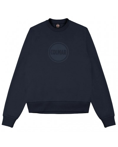Colmar Felpa Girocollo Logata Uomo, Navy Blue