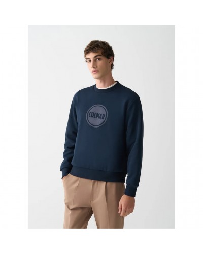 Colmar Felpa Girocollo Logata Uomo, Navy Blue