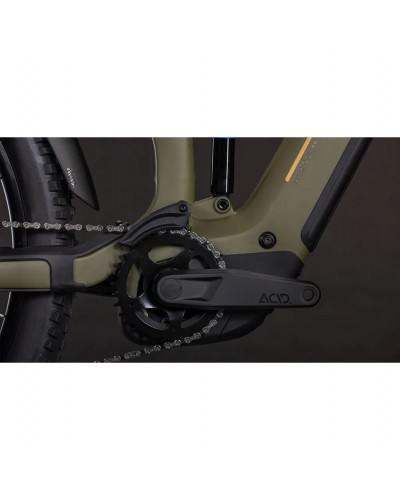 Cube Stereo Hybrid One44 Pro 800 e-MTB Shimano XT 12v Bosch CX 800Wh, Dustyolive/Gold