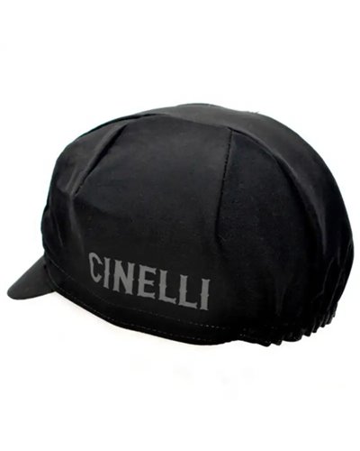 Cinelli Crest Cappellino Ciclismo, Nero (Taglia Unica)