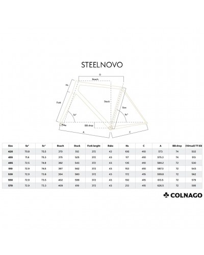 Colnago Steelnovo Frame Kit - SNPP