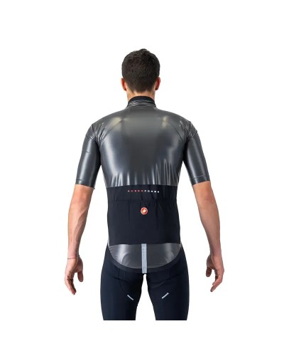 Castelli Gabba R Rosso Corsa Men's Waterproof/Windproof Short Sleeve, Black