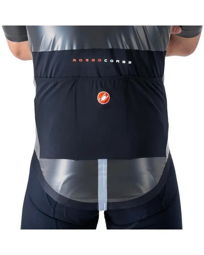 Castelli Gabba R Rosso Corsa Men's Waterproof/Windproof Short Sleeve, Black