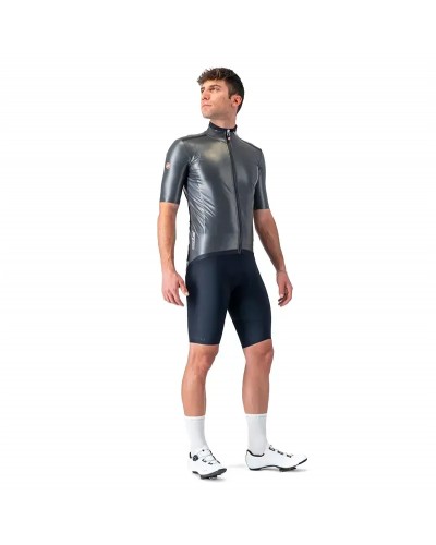Castelli Gabba R Rosso Corsa Men's Waterproof/Windproof Short Sleeve, Black