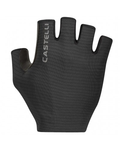 Castelli Espresso Cycling Short Fingers Gloves, Light Black