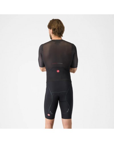 Castelli Sanremo S Speed Rosso Corsa Men's Cycling Speed Suit, Black (Progetto X2 Air Seamless Pad)