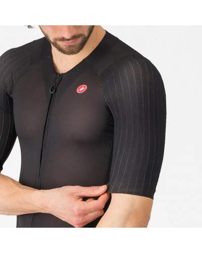 Castelli Sanremo S Speed Suit Rosso Corsa Ciclismo Uomo, Nero (Fondello Progetto X2 Air Seamless)