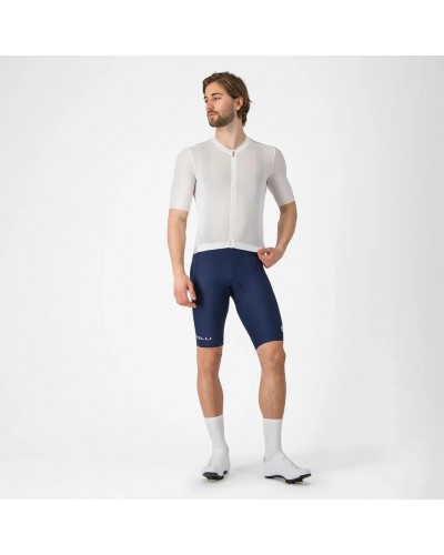 Castelli Espresso 2 Maglia Maniche Corte Full Zip Uomo, Ivory