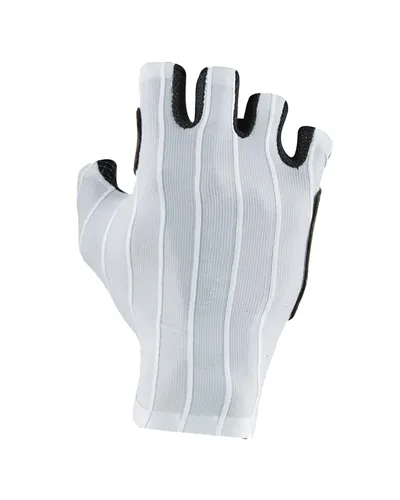 Castelli Rosso Corsa Pro Guanti Estivi Ciclismo, Silver Gray