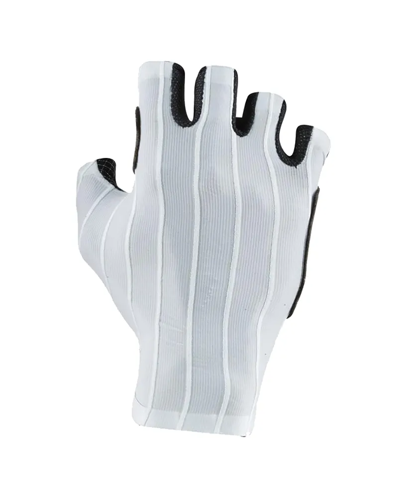 Castelli Rosso Corsa Pro Guanti Estivi Ciclismo, Silver Gray