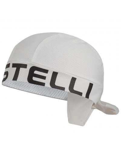 Castelli Bandana Ciclismo, Bianco/Nero (Taglia Unica)