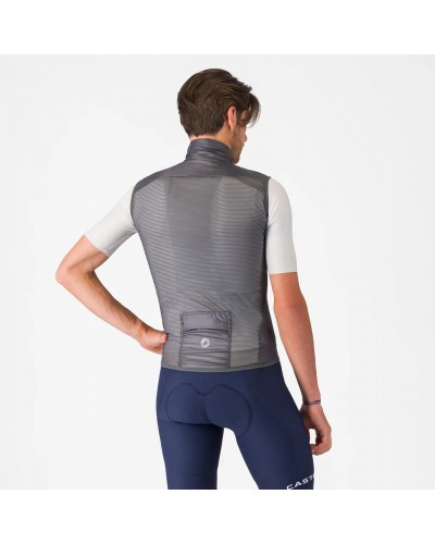 Castelli Aria 2 Windproof Men's Cycling Packable Vest, Dark Gray
