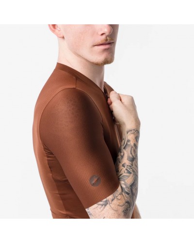 Castelli Espresso 2 Men's Short Sleeve Cycling Jersey, Deep Mocha