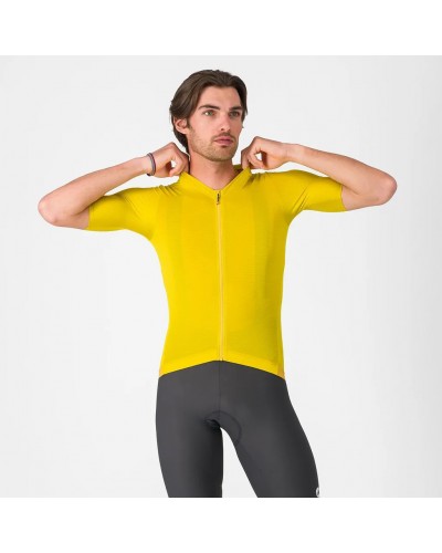 Castelli Espresso 2 Maglia Maniche Corte Full Zip Uomo, Mango Mojito