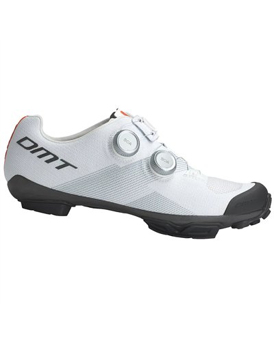 DMT KM0 Men's MTB XC/Marathon Cycling Shoes, White/Silver