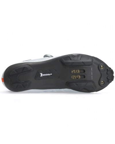 DMT KM0 Men's MTB XC/Marathon Cycling Shoes, White/Silver