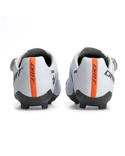 DMT KM0 Scarpe MTB XC/Marathon Uomo, Bianco/Argento