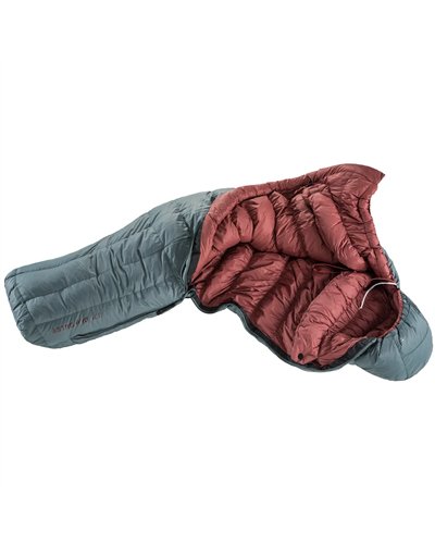 Deuter Astro Pro 400 SL RDS Sleeping Bag Regular - Left, Teal/Redwood
