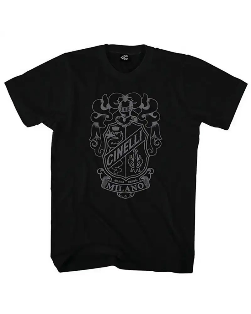 Cinelli Crest T-Shirt Maglia Maniche Corte, Nero