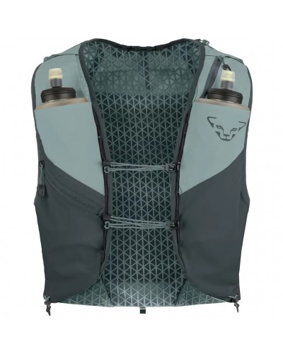 Dynafit Alpine 15 Trail Running Vest, Smoke Blue/Cinder (2 500 ml Soft Flask Included)