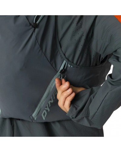 Dynafit Alpine 15 Trail Running Vest, Smoke Blue/Cinder (2 500 ml Soft Flask Included)