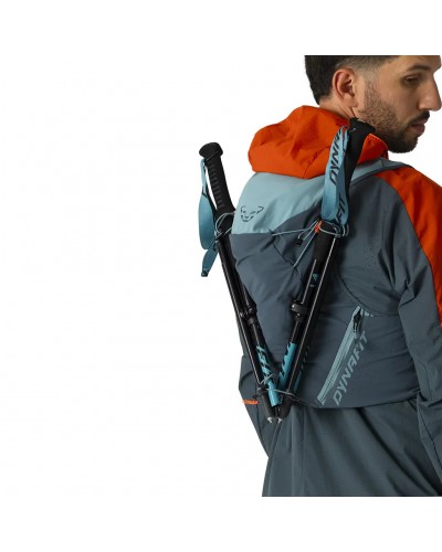 Dynafit Alpine 15 Trail Running Vest, Smoke Blue/Cinder (2 500 ml Soft Flask Included)