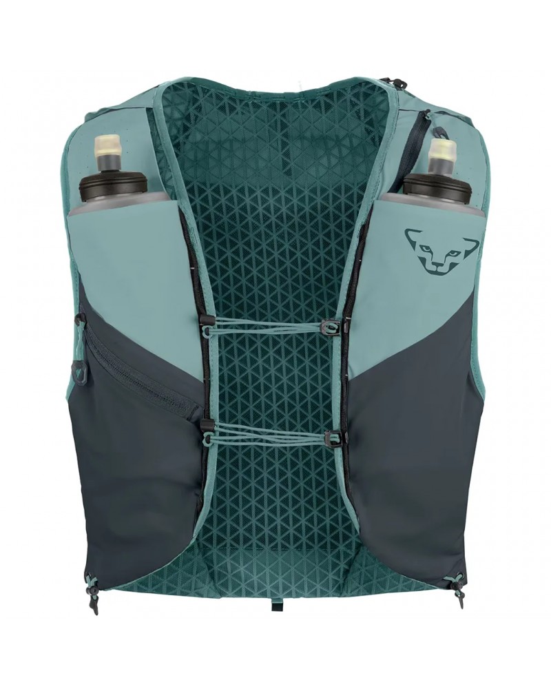 Dynafit Alpine 8 Trail Running Vest, Smoke Blue/Cinder (2 500 ml Soft Flask Included)