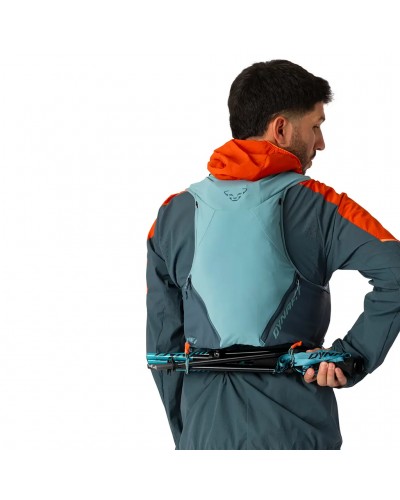 Dynafit Alpine 8 Trail Running Vest, Smoke Blue/Cinder (2 500 ml Soft Flask Included)