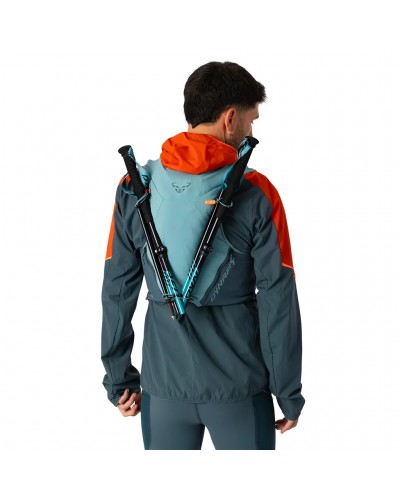 Dynafit Alpine 8 Trail Running Vest, Smoke Blue/Cinder (2 500 ml Soft Flask Included)
