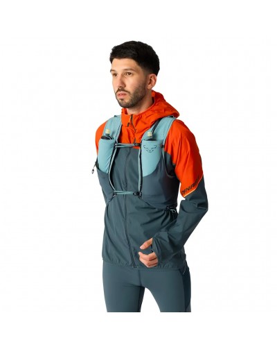 Dynafit Alpine 8 Trail Running Vest, Smoke Blue/Cinder (2 500 ml Soft Flask Included)