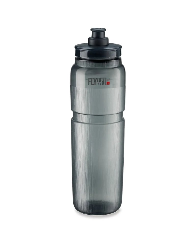 Elite Fly Tex Water Bottle 950ml, Clear Smoke/Grey Logo