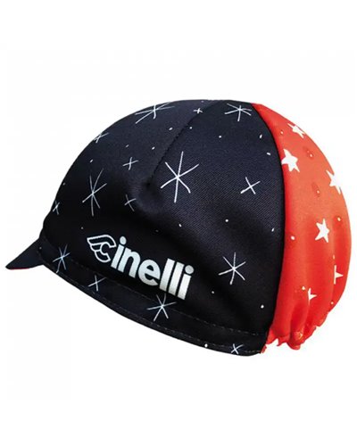 Cinelli Sergio Mora Cosmic Riders Black Cycling Cap (One Size Fits All)