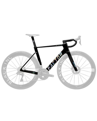 Factor Kit Telaio Ostro VAM Disc - Movimento Centrale CeramicSpeed, Nero/Cromo