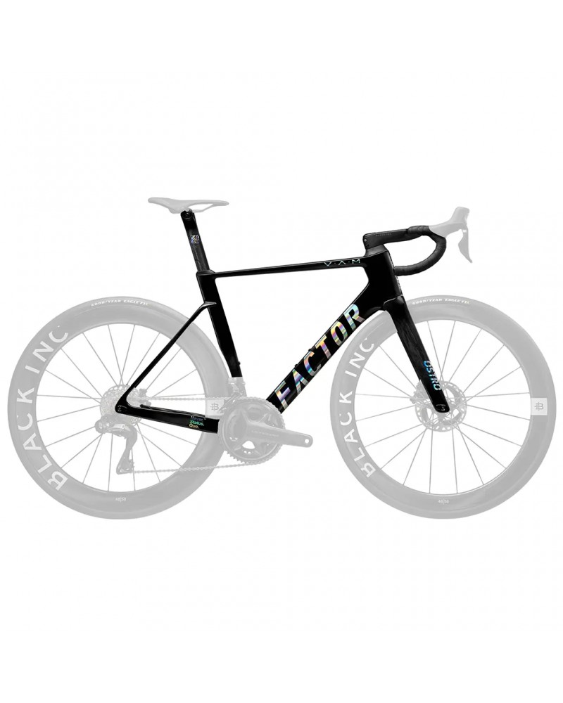 Factor Ostro VAM Disc Frameset - CeramicSpeed Bottom Bracket, Black/Chrome